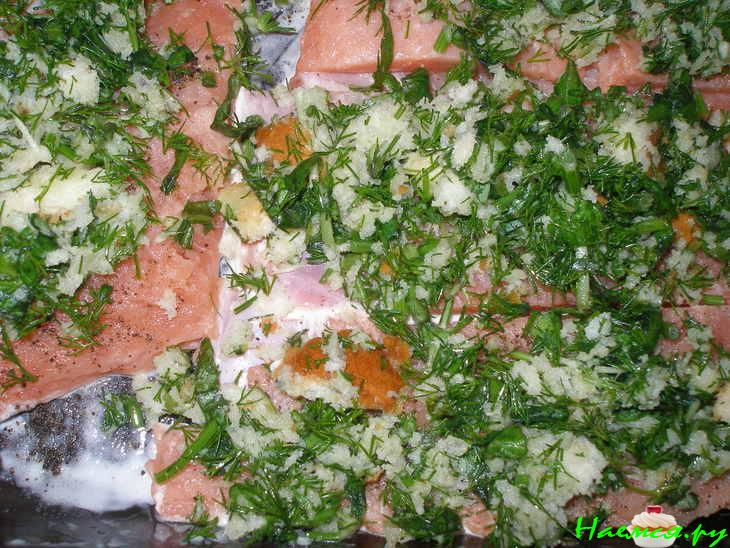 Рыбка под виноградным соусом