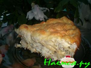 Пирог рыбный (у меня пикша) Пирог рыбный (у меня пикша)