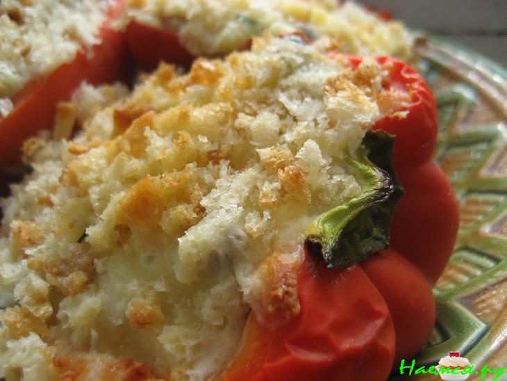 Перчики с опятами и брынзой