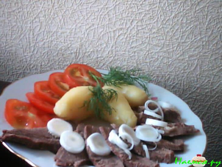 Говядина отварная