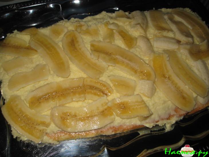 Бисквит с бананами!