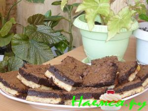 Двухслойное пирожное