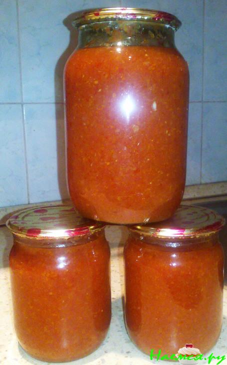 Аджика острая с Антоновкой - Вариант