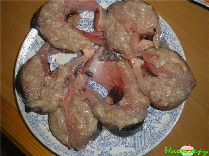 Толстолобик фаршированный с овощами