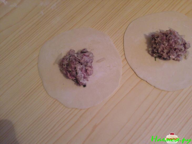 Хинкали со смешанным фаршем Хинкали со смешанным фаршем