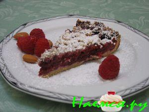 Mиндально-малиновый пирог Mиндально-малиновый пирог