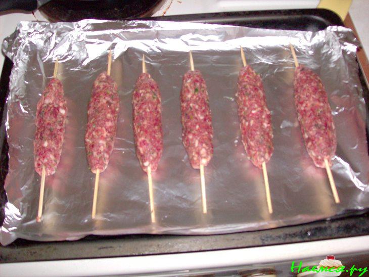 Люля-кебаб из баранины с кинзой