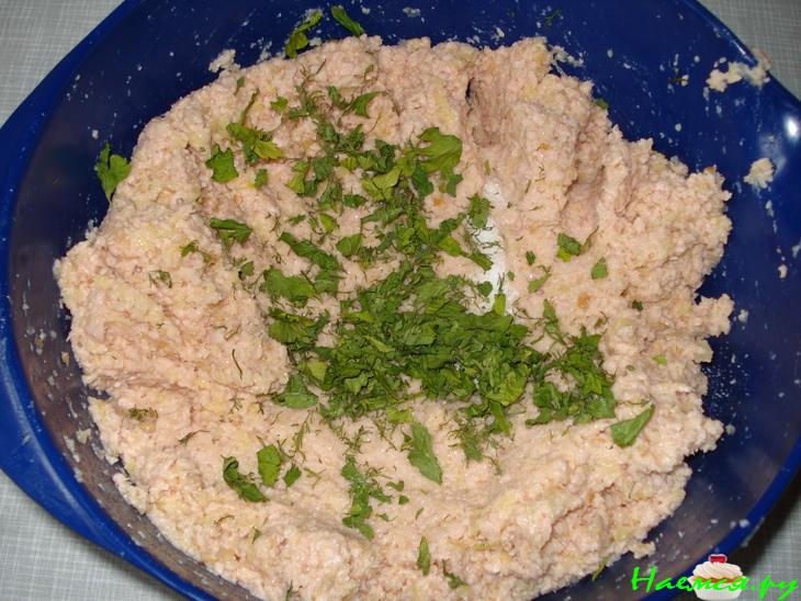 Котлеты из варёной колбасы