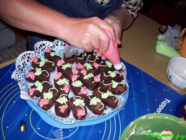 Пирожное "Картошка" с грецкими орехами