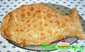 Закусочный пирог "Рыба в рыбе"