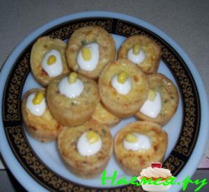 Тарталетки с двумя начинками