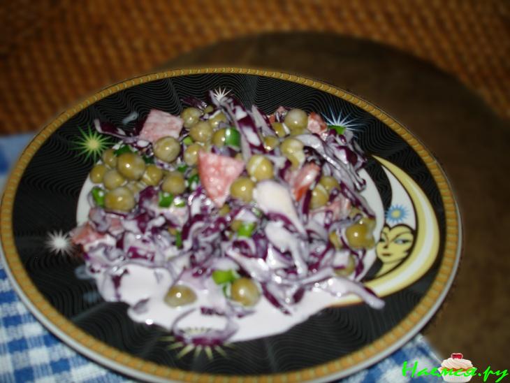 Фиолетовый салатик