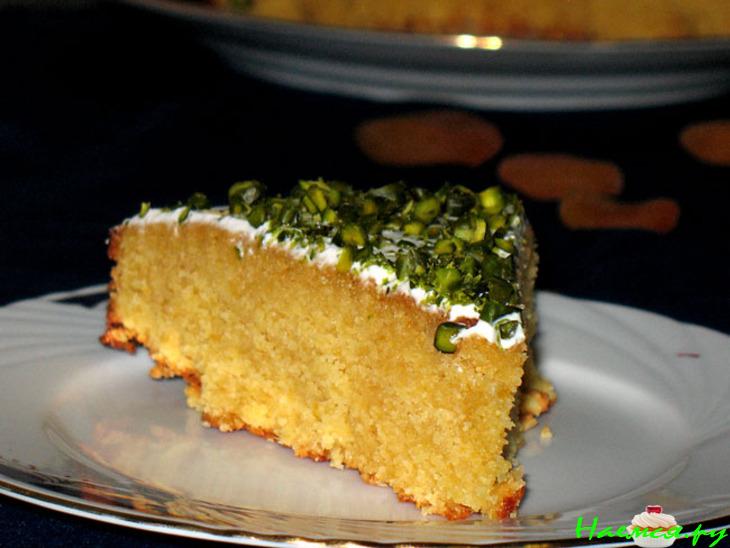 Абрикосовый пирог с фисташками (Keik me eginis kai verikoko)