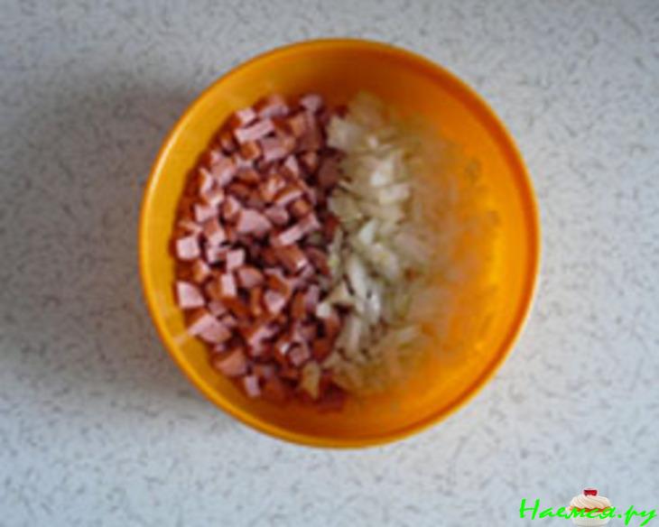 Быстрая пицца с сосистками