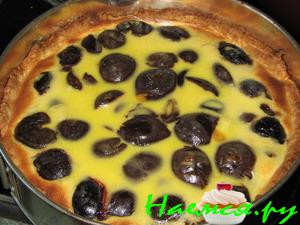 Дачный пирог со сливами