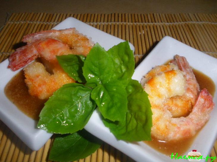 Креветки по-китайски с медом Креветки по-китайски с медом