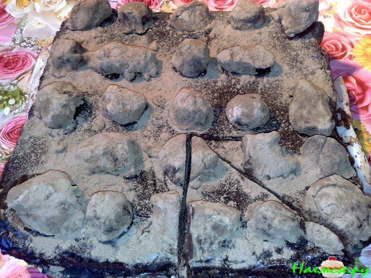 Торт "Трюфельный" с шоколадным кремом