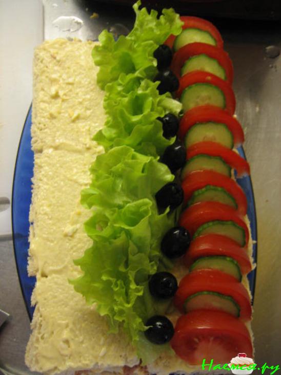 Бутербродный торт