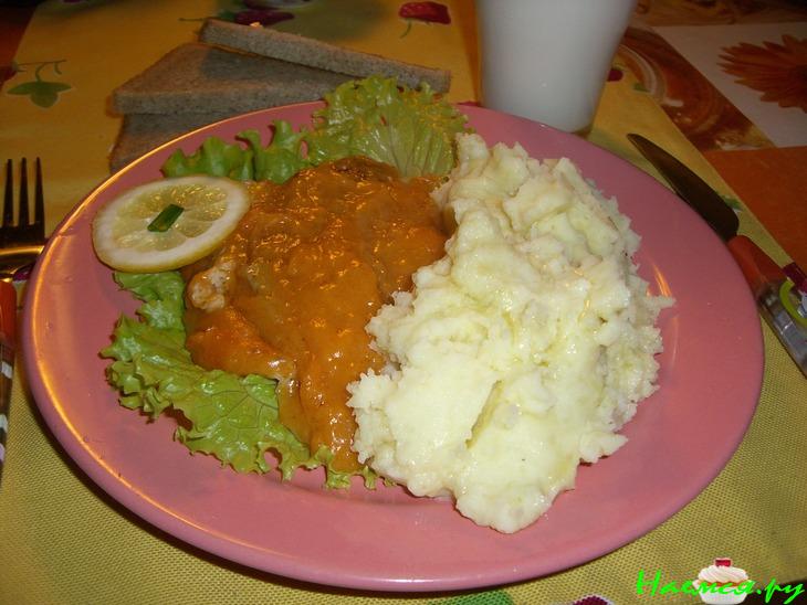 Вкусная рыбка в оранжевой подливке!