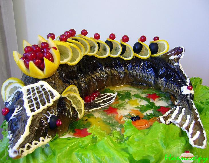 Осётр фаршированный