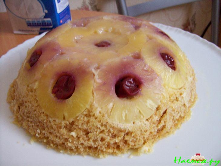 Торт ананасовый за 12 мин