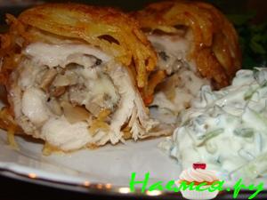 Кокон куриный с грибами