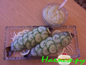 Форель с кремом из авокадо