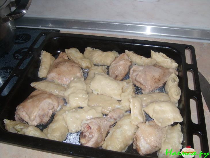 "Галушки" с курицей