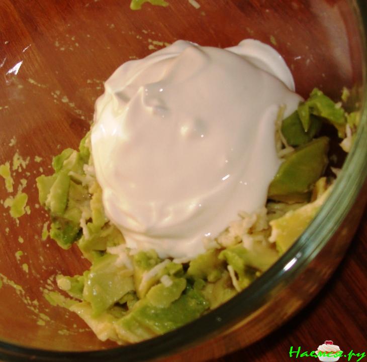 Авокадо с лососем