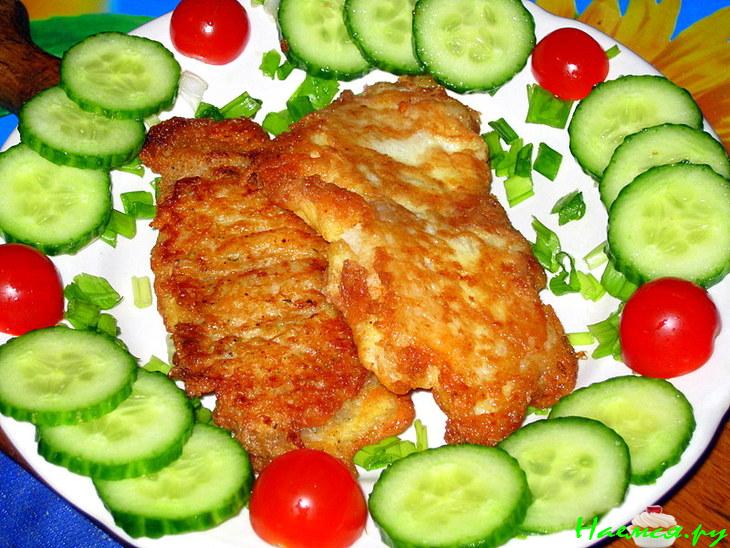 Филе морского языка в шубке