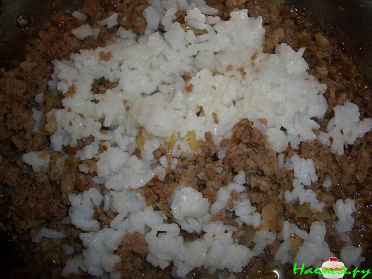 Пирог "Сдобри" с рисом и фаршем