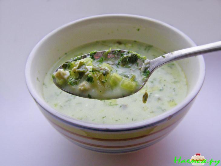 Борщ щавелевый холодный Борщ щавелевый холодный