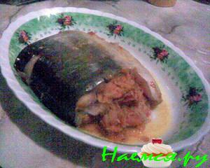 Пангасиус с начинкой