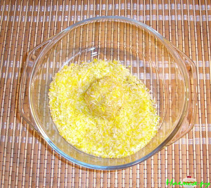 Золотые шарики из кукурузных палочек со сгущенкой и медом