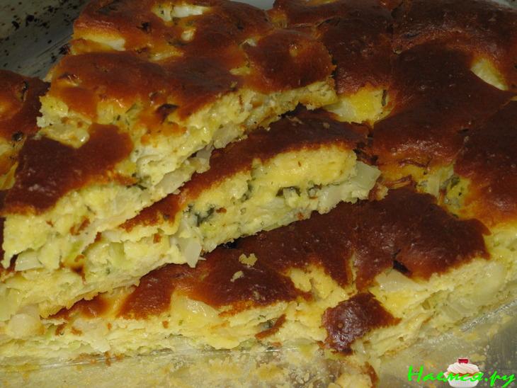 Очень быстрый пирог с капустой (вариант)