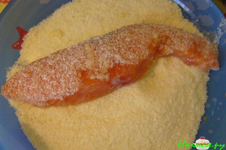 Сёмга в картофельной панировке