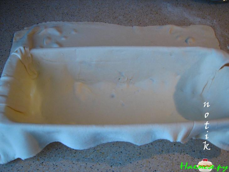 Картофельно-грибная бабка под корочкой из слоеного теста