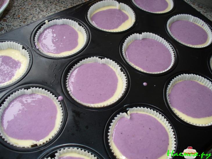 Мини-Маннички с черничным соком