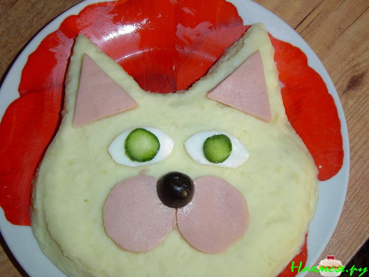 Картофельное пюре "Кот"