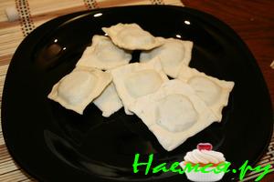 Пельмени со шпинатом