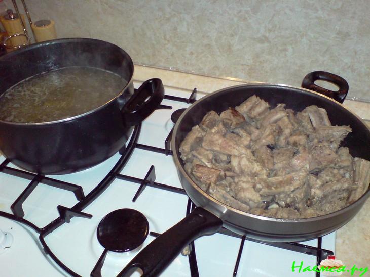 Бешбармак (свиные ребрышки) Бешбармак (свиные ребрышки)