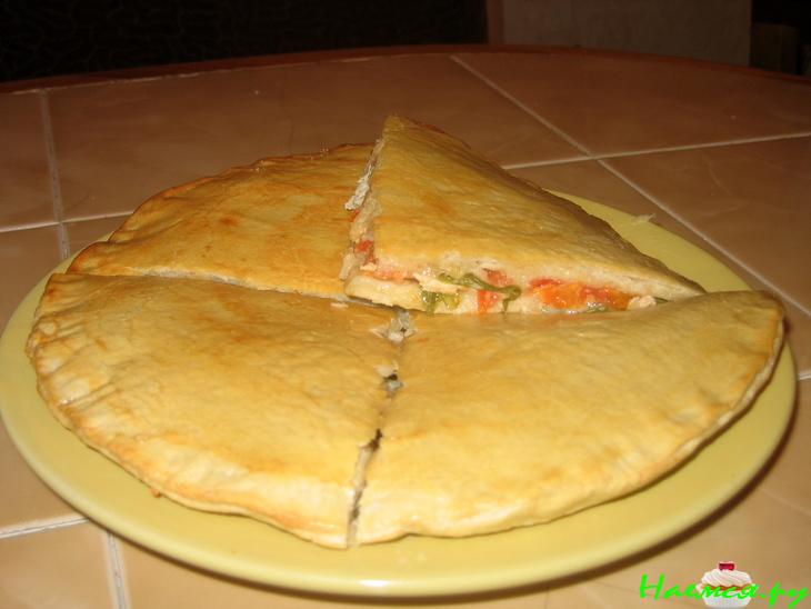 Закрытая пицца "Цезарь"