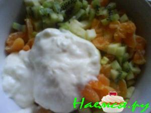 Фруктовый салат с йогуртом Фруктовый салат с йогуртом