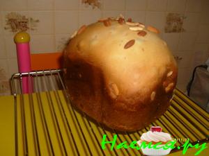 Сдобный пирог с изюмом (для хлебопечки) Сдобный пирог с изюмом (для хлебопечки)