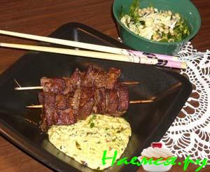 Печенка на шпажках Печенка на шпажках