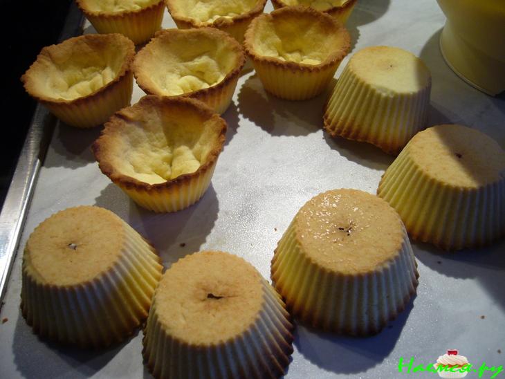 Корзиночки с белковым кремом, как в детстве