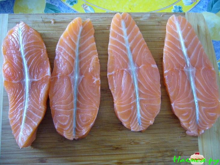 Сёмга на овощной подушке