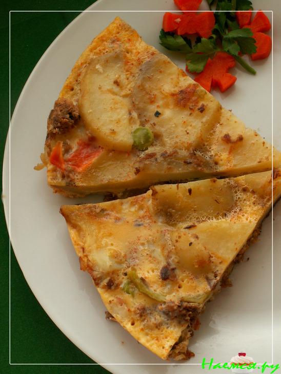 Картофельная тортилья с тунцом