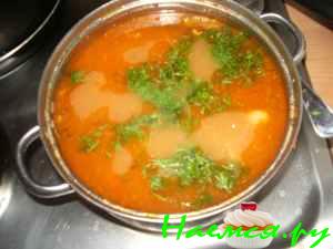 Суп грибной с бараниной