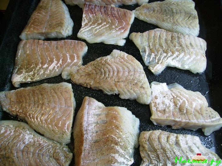 Рыбная запеканка с рисом и сыром